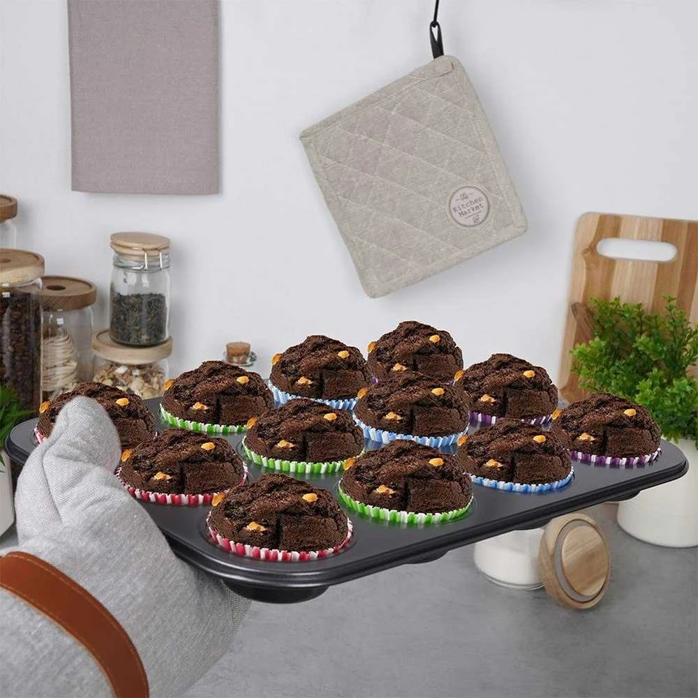 Muffin kepimo forma, bandelės puodeliai, 12 vnt