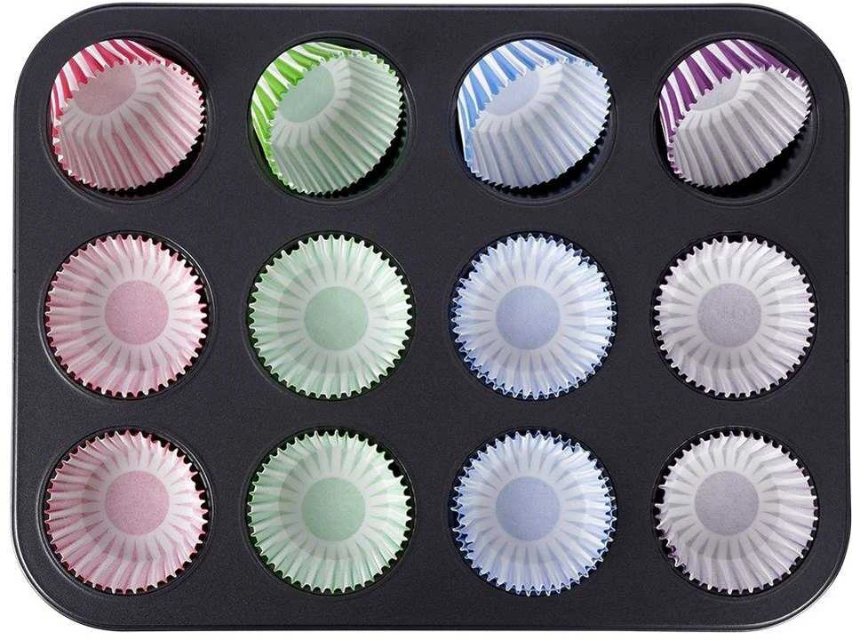 Muffin kepimo forma, bandelės puodeliai, 12 vnt