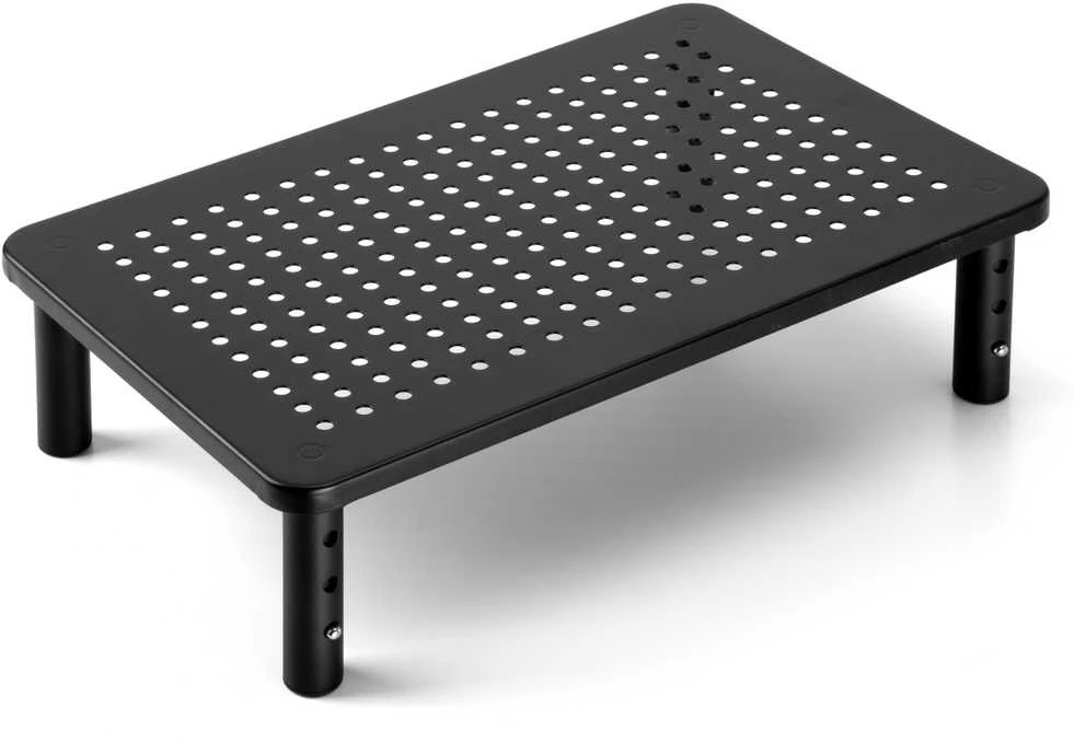 MULING nešiojamo kompiuterio monitoriaus stovas, juodas + stalčius