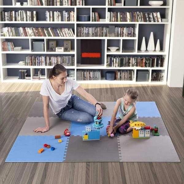 Blue MULTIPACK Mėlynas-Pilkas 9 ELEMENTS 10MM ONE FITNESS MP10 DĖLĖS KILMĖ