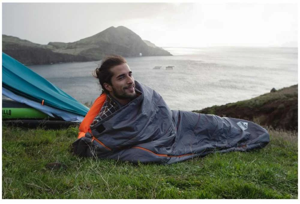 Mummy Tourist Camping miegmaišis miegui po BESTWAY Hiberhide palapine