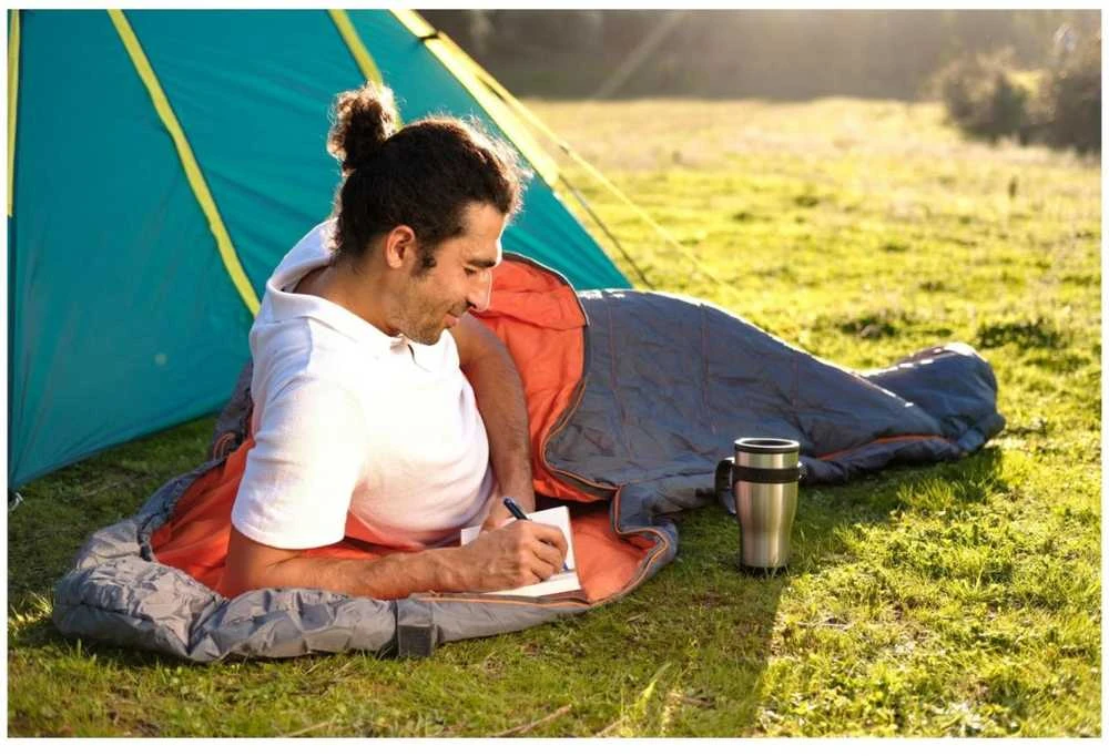 Mummy Tourist Camping miegmaišis miegui po BESTWAY Hiberhide palapine
