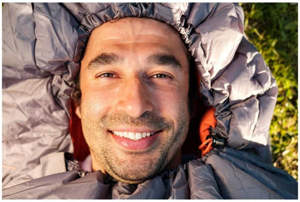 Mummy Tourist Camping miegmaišis miegui po BESTWAY Hiberhide palapine