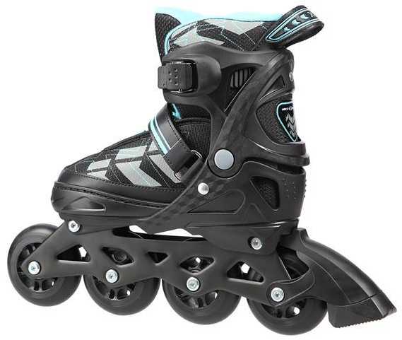 NA11002 Juodas/MĖLYNAS DYDIS. M (35-38) NILS EXTREME INLINE pačiūžos