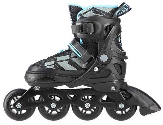 NA11002 Juodas/MĖLYNAS DYDIS. M (35-38) NILS EXTREME INLINE pačiūžos