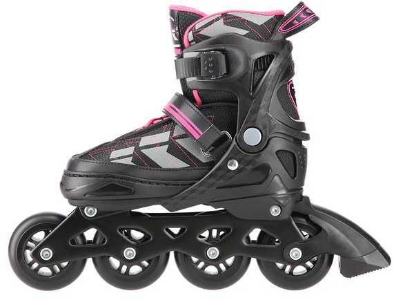 NA11002 Juodas/PURPURINĖS DYDIS. M (35-38) NILS EXTREME INLINE pačiūžos
