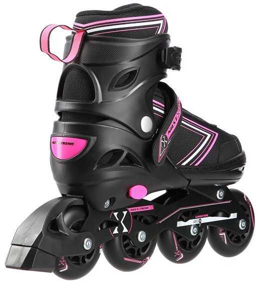 NA11002 Juodas/PURPURINĖS DYDIS. M (35-38) NILS EXTREME INLINE pačiūžos