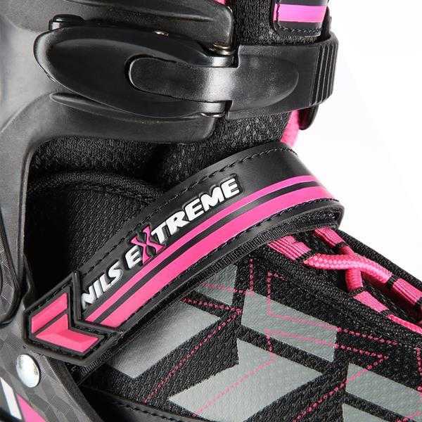 NA11002 Juodas/PURPURINĖS DYDIS. M (35-38) NILS EXTREME INLINE pačiūžos