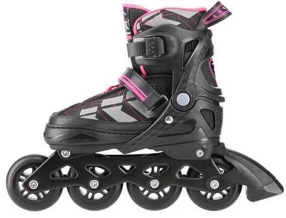 NA11002 Juodas/PURPURINIS DYDIS. L (39-42) NILS EXTREME INLINE pačiūžos
