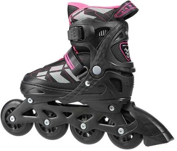 NA11002 Juodas/PURPURINIS DYDIS. L (39-42) NILS EXTREME INLINE pačiūžos