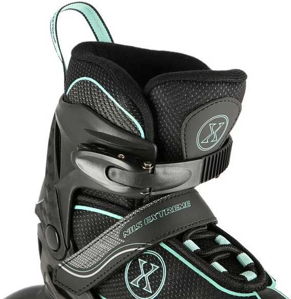 NA11008 Juodas-MINT DYDIS. L (39-42) NILS EXTREME INLINE pačiūžos