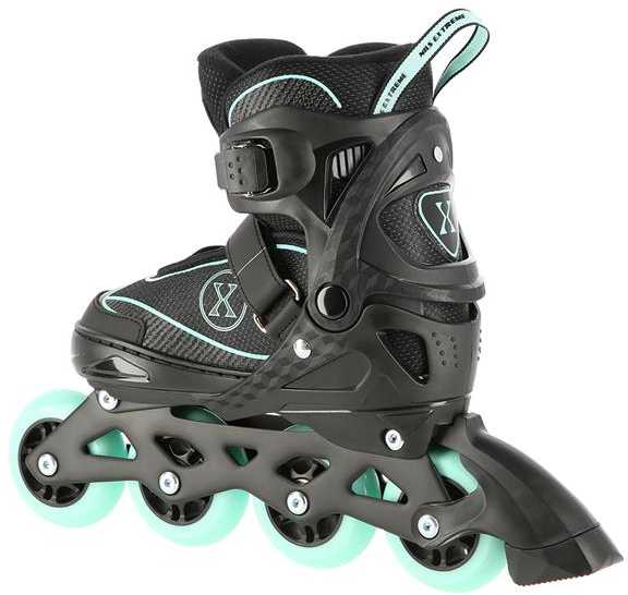 NA11008 JUODOS IR MĖTINĖS DYDŽIO. M (35-38) NILS EXTREME INLINE pačiūžos