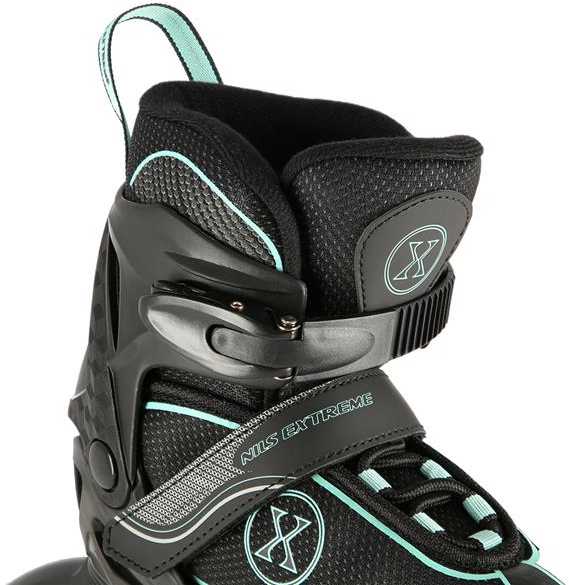 NA11008 JUODOS IR MĖTINĖS DYDŽIO. M (35-38) NILS EXTREME INLINE pačiūžos