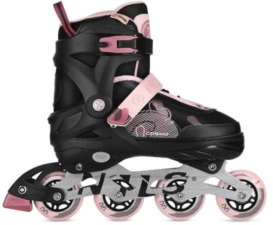 NA13808 COSMO INLINE pačiūžos, ROZINĖS DYDŽIO. L(38-41) NILS EXTREME