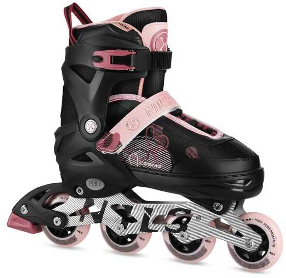 NA13808 COSMO INLINE pačiūžos, ROZINĖS DYDŽIO. L(38-41) NILS EXTREME