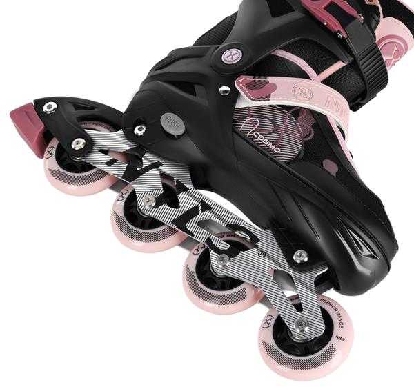 NA13808 COSMO INLINE pačiūžos, ROZINĖS DYDŽIO. L(38-41) NILS EXTREME