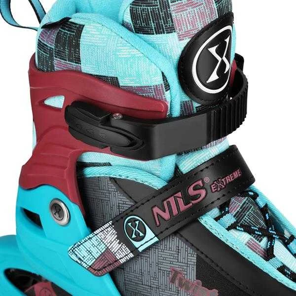 NA13810 TWIST INLINE pačiūžos, MĖLYNAS DYDIS. L(39-42) NILS EXTREME