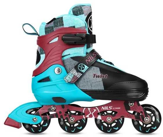 NA13810 TWIST INLINE pačiūžos, MĖLYNAS DYDIS. L(39-42) NILS EXTREME