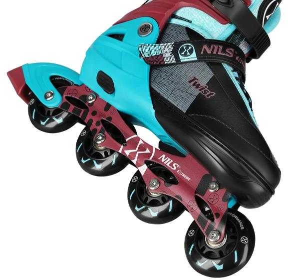 NA13810 TWIST INLINE pačiūžos, MĖLYNAS DYDIS. L(39-42) NILS EXTREME