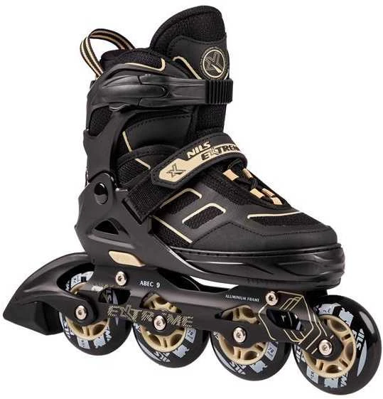 NA14174 JUODOS IR SEMĖS spalvos DYDIS. L (39-42) NILS EXTREME INLINE pačiūžos