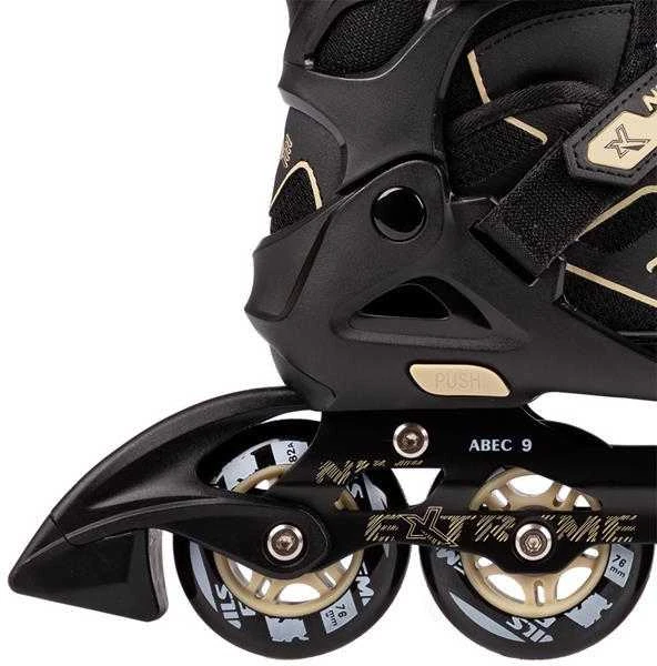 NA14174 JUODOS IR SEMĖS spalvos DYDIS. L (39-42) NILS EXTREME INLINE pačiūžos