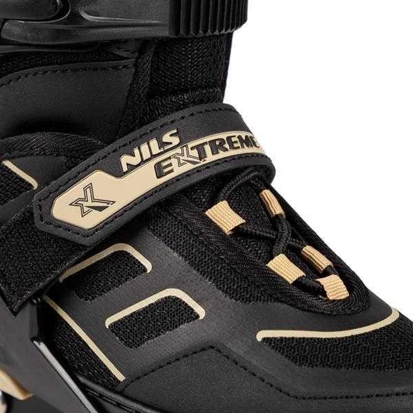 NA14174 JUODOS IR SEMĖS spalvos DYDIS. L (39-42) NILS EXTREME INLINE pačiūžos