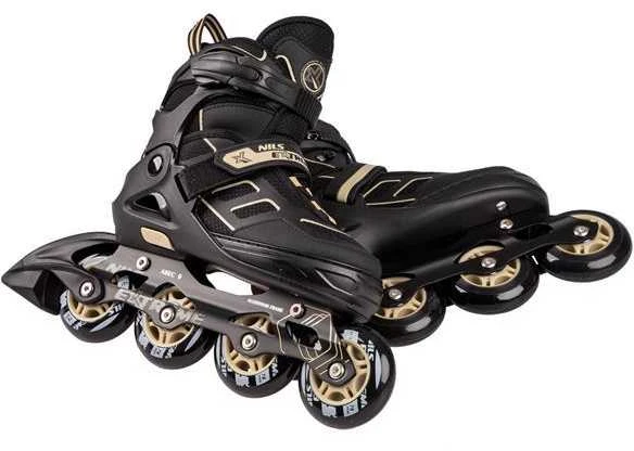 NA14174 JUODOS IR SEMĖS spalvos DYDIS. L (39-42) NILS EXTREME INLINE pačiūžos