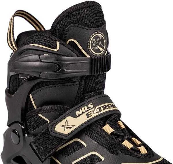 NA14174 JUODOS IR SEMĖS spalvos DYDIS. L (39-42) NILS EXTREME INLINE pačiūžos