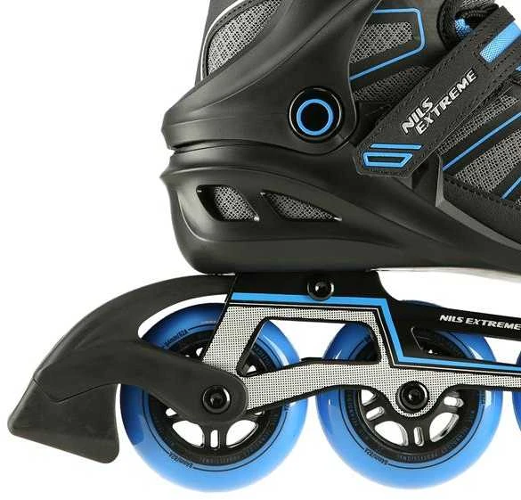 NA14217 Juodas-MĖLYNAS DYDIS. 39 NILS EXTREME INLINE RIUDŽIAI