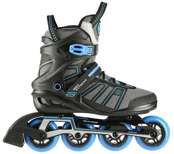 NA14217 Juodas-MĖLYNAS DYDIS. 39 NILS EXTREME INLINE RIUDŽIAI