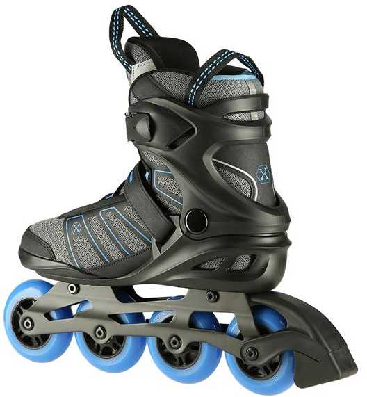 NA14217 Juodas-MĖLYNAS DYDIS. 42 NILS EXTREME INLINE RIUDŽIAI