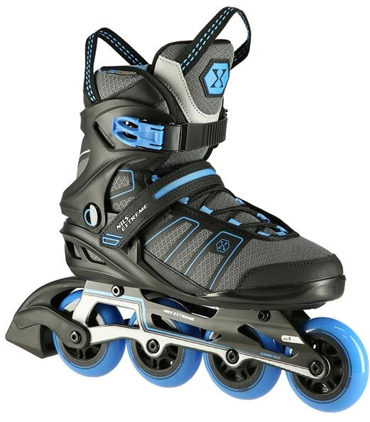 NA14217 Juodas-MĖLYNAS DYDIS. 45 NILS EXTREME INLINE RIUDŽIAI