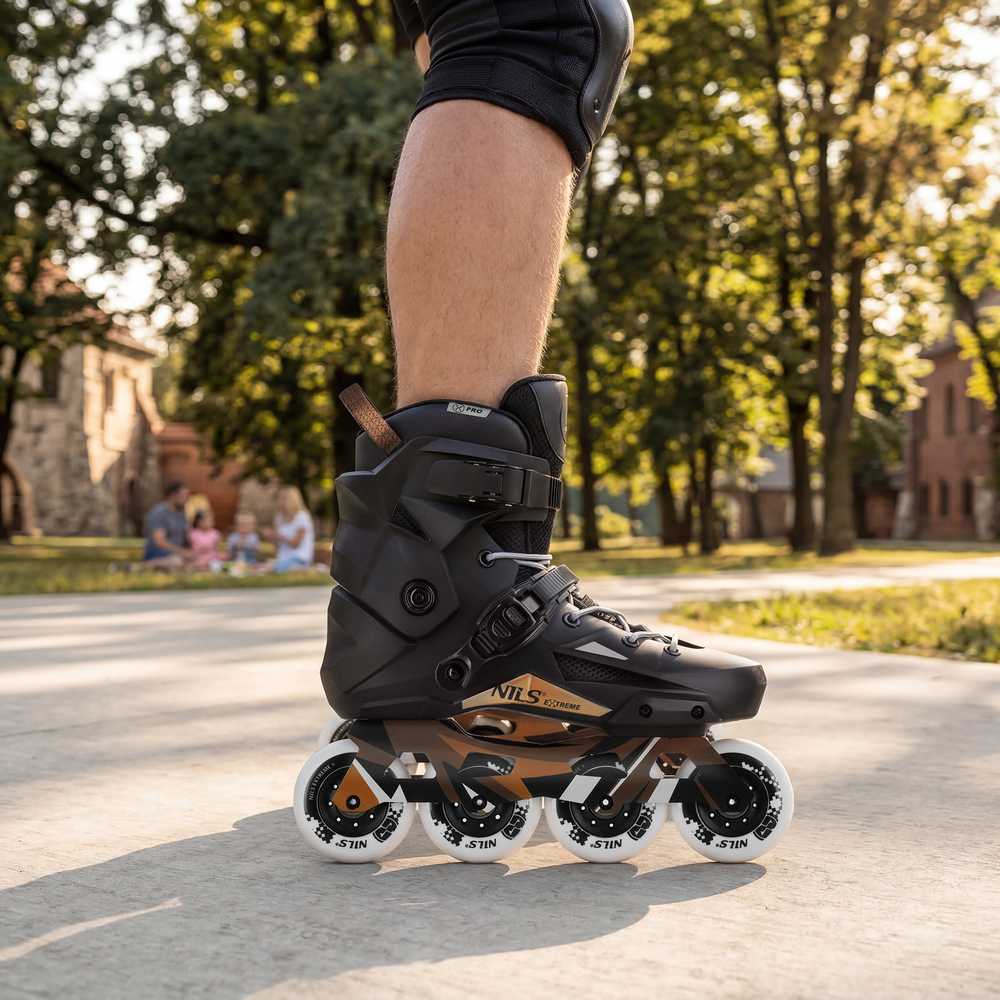NA1601 SLALOMO RIEDUTĖS SLAYD JUODOS, 36 DYDIS, NILS EXTREME