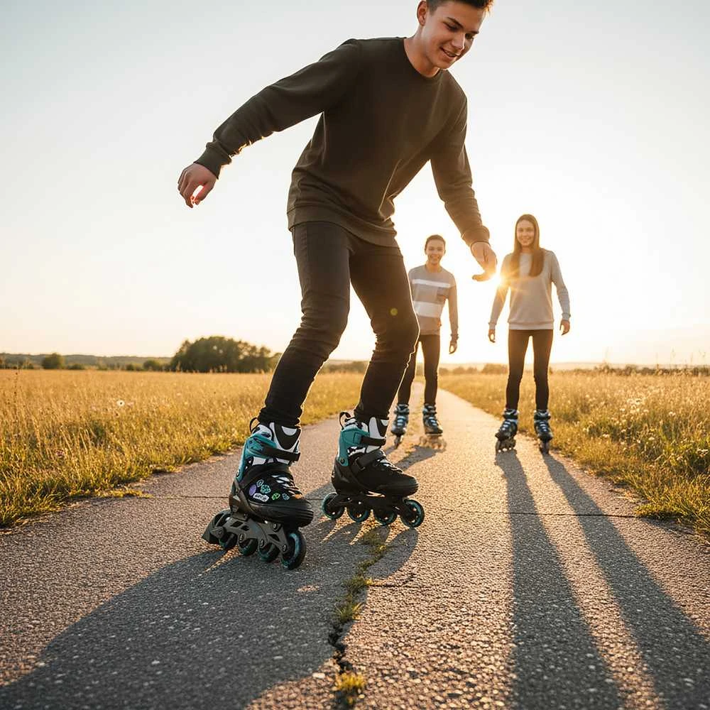 NA2053A VIBE turkio spalvos riedučiai, S dydis (33-36), NILS EXTREME