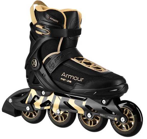 NA22151 Šarvuotos čiuožyklos Juodas GOLD DYDŽIO. 42 NILS EXTREME