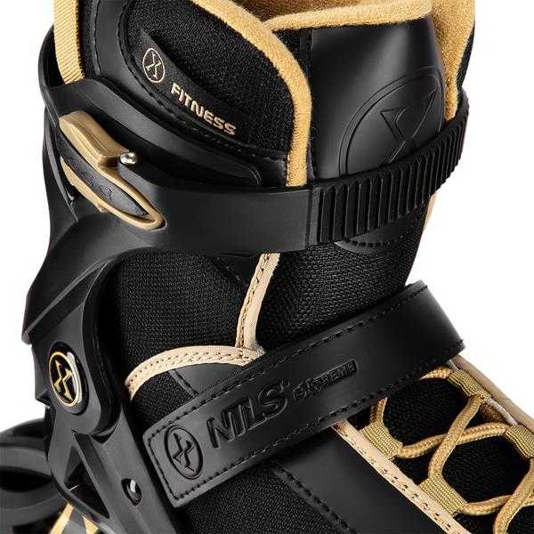 NA22151 Šarvuotos čiuožyklos Juodas GOLD DYDŽIO. 42 NILS EXTREME