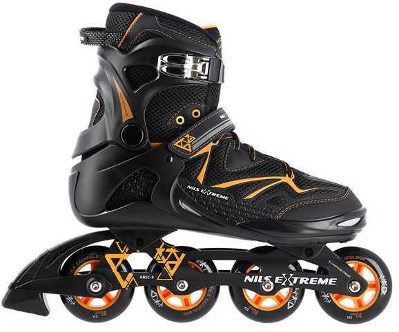 NA9022 JUODOS/ORANŽINĖS 40 DYDŽIO NILS EXTREME INLINE pačiūžos