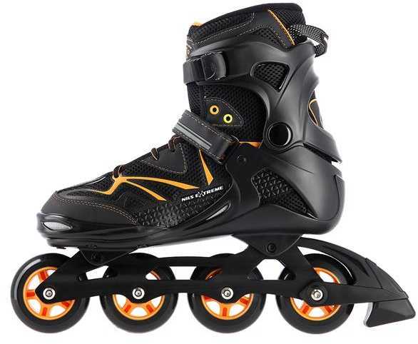 NA9022 JUODOS/ORANŽINĖS 40 DYDŽIO NILS EXTREME INLINE pačiūžos
