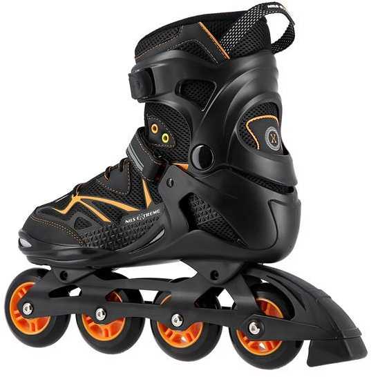 NA9022 JUODOS/ORANŽINĖS 40 DYDŽIO NILS EXTREME INLINE pačiūžos