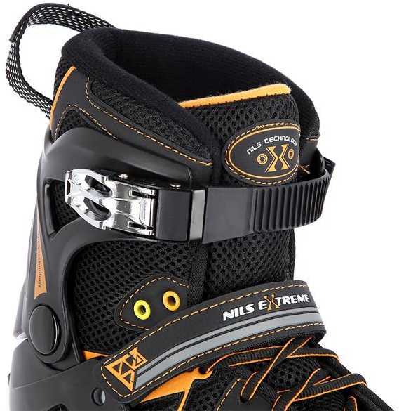 NA9022 JUODOS/ORANŽINĖS 42 DYDŽIO NILS EXTREME INLINE pačiūžos