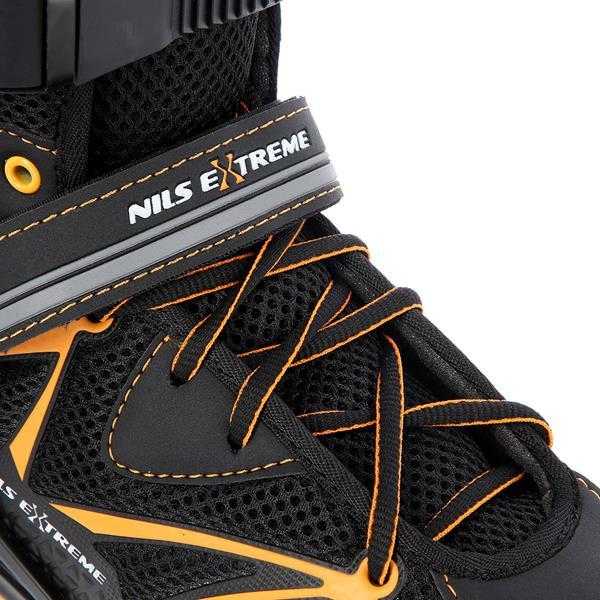 NA9022 JUODOS/ORANŽINĖS 42 DYDŽIO NILS EXTREME INLINE pačiūžos