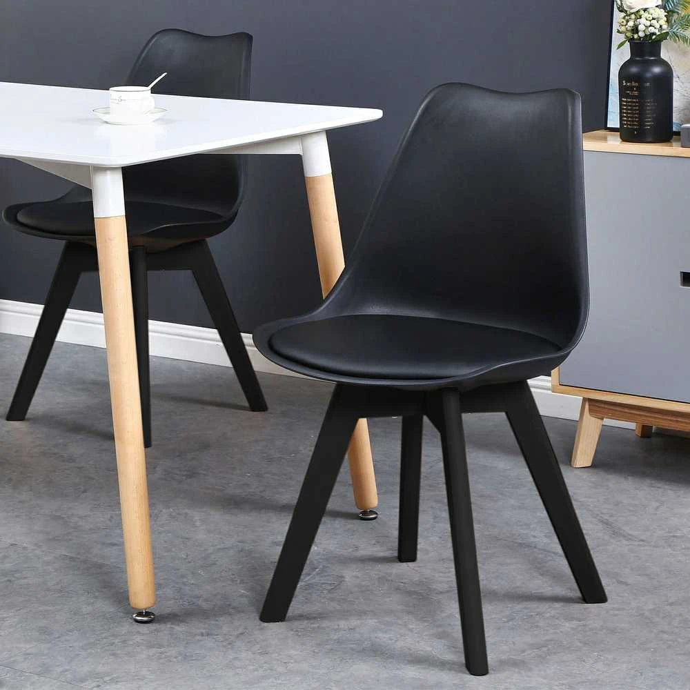 Nantes Juodas DSW moderni kėdė