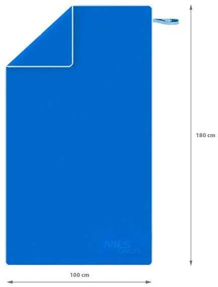 NAR12 MĖLYNAS MIKROPLUOŠTO RANŠŠLUOTIS 180x100 cm NILS AQUA