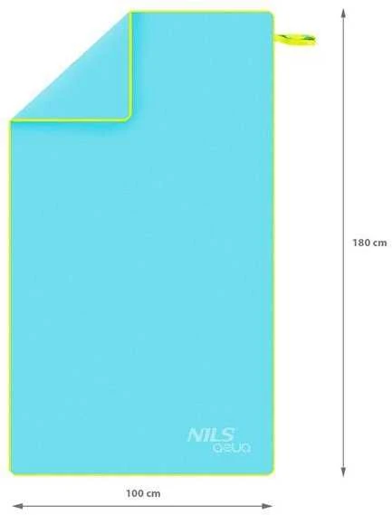 NAR12 ŠVIESI MĖLYNAS MIKROPLUOŠTO RANŠŠLUSŠAS 180x100 cm NILS AQUA