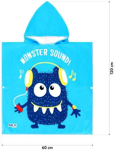 NAR20 MONSTER NILS AQUA PONCHO RANKŠLUOSTIS