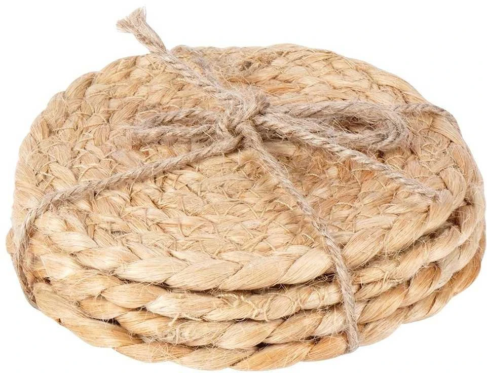 Natūralūs puodelių padėkliukai 10 cm 4 vnt.
