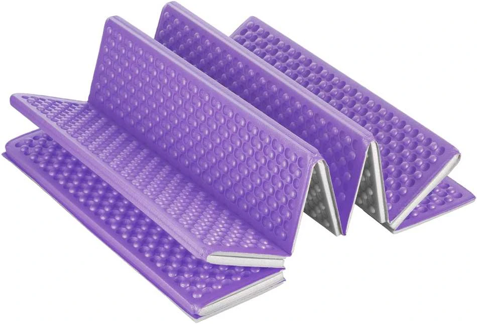 NC17103 SULANKSTAMAS TURISTINIS MIEGIMO KILIMAS SU ALIUMINIU PAPILDYMU + XPE 195 CM PURPLE NILS CAMP