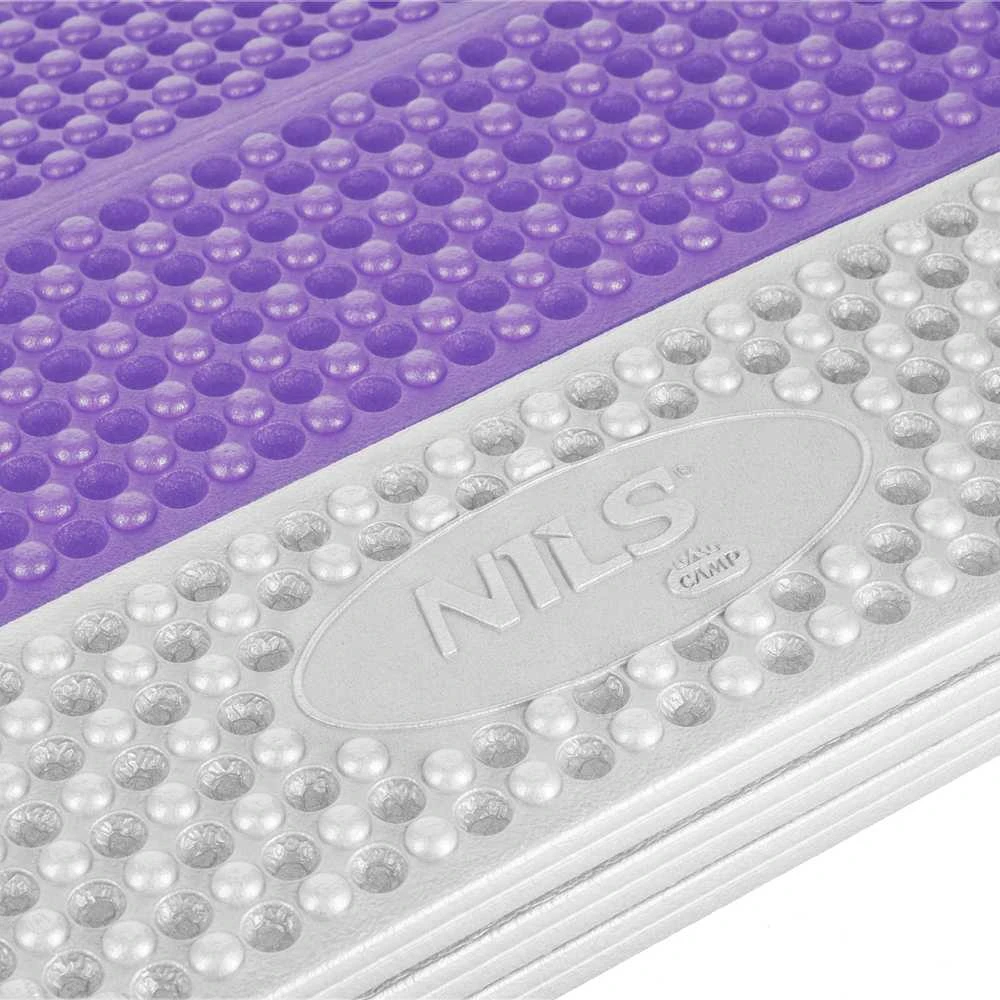 NC17103 SULANKSTAMAS TURISTINIS MIEGIMO KILIMAS SU ALIUMINIU PAPILDYMU + XPE 195 CM PURPLE NILS CAMP