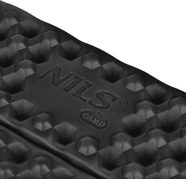 NC17105 STOVYKLĖS KILIMAS SĖDIMUI SU ALIUMINIU MINŠTU + IXPE 40 CM Juodas NILS CAMP