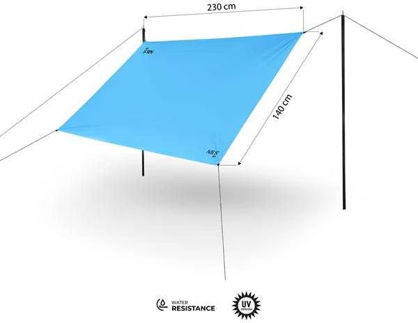 Blue NC17111 TARP stovyklavimo audinys 230x140 CM Mėlynas NILS CAMP